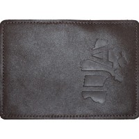 Обклад. на паспорт ID-1 UA на мапі шкіра шокол. тисн. №54587