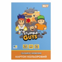 Картон кольор. А4 одностор.10арк./10кольор. Stumble Guys №955490/Yes/