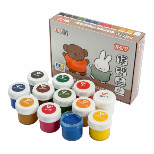 Гуаш "Yes" Miffy 12кольор. 20мл №230446(12)(24)