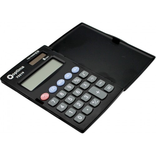  Калькулятор Optima 8-розрядний, кишеньковий 103х67х10мм № O75519