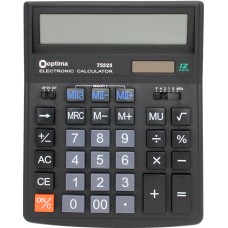 Калькулятор Optima 12-розрядний 200х154х36мм (1) (10) (40) №O75525