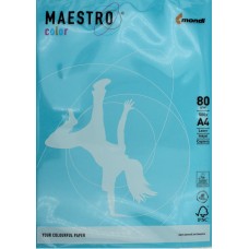 Папір кольоровий А4 80 г/м Maestro Color Intensive AB48 Aqua блакитний (500) (2500)  