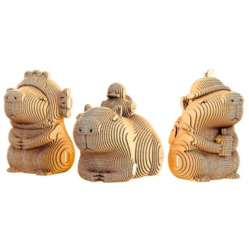 Пазли 3D "Cartonic" Capybara Trio