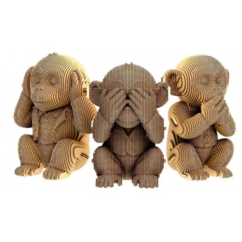Пазли 3D "Cartonic" Monkeys Trio