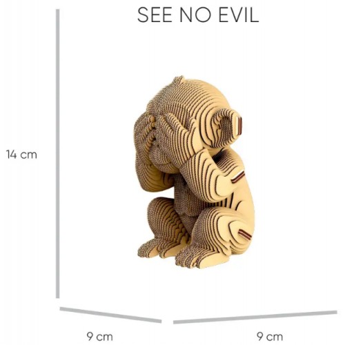 Пазли 3D "Cartonic" Monkeys Trio
