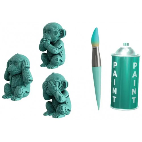 Пазли 3D "Cartonic" Monkeys Trio