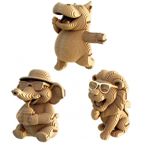 Пазли 3D "Cartonic" Safari Trio