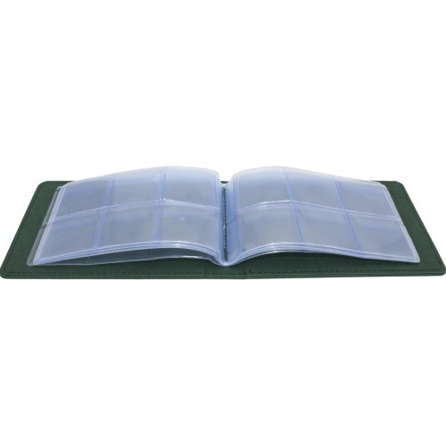 Книга нумізмата А6 на 10 куліс, зелена №19-Р-0640