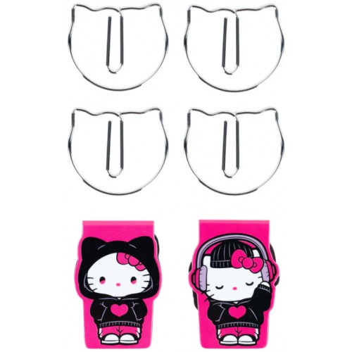 Набір закладок магніт."Kite" з фігурними скріпками Hello Kitty №HK26-495(24)