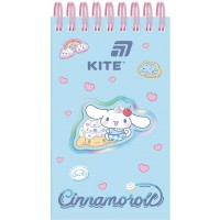 Блокнот пруж. А6 80арк. лін. карт. обкл. вирубка "Cinnamoroll" №CR26-279/Kite/