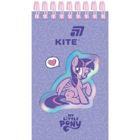 Блокнот пруж. А6 80арк. лін. карт. обкл. вирубка "My Little Pony" №LP26-279/Kite/