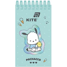 Блокнот пруж. А6 80арк. лін. карт. обкл. вирубка "Pochacco" №PC26-279/Kite/