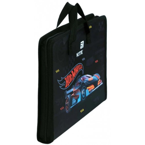 Папка-портфель "Kite" №HW26-202 А4,на блиск. Hot Wheels