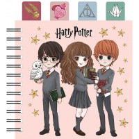 Блокнот пруж. В6 80арк. кліт. карт. обкл. з розділювачами "Harry Potter" №HP26-278/Kite/