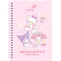 Блокнот пруж. А5 80арк. кліт. "Hello Kitty" HK26-277/Kite/