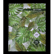 Книга-канц. А4 192арк. кліт. тв. лам. офс. "Floristica" зелена №BM.24419101-04i/Buromax/