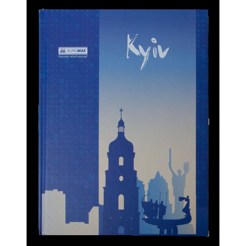 Книга-канц. А4 80арк. кліт. тв. лам. офс. "Столиці світу" №BM.2300-102i/Buromax/