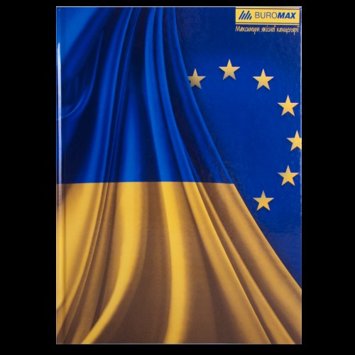 Книга-канц. А4 96арк. кліт. тв. лам. офс. "Ukraine" асорті №BM.2400-38i/Buromax/