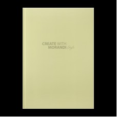 Книга-канц. А4 96арк. кліт. тв. лам. офс. "Morandi Style" оливкова №BM.2400-436i/Buromax/