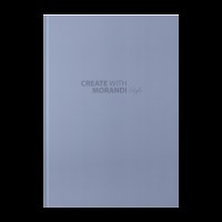 Книга-канц. А4 96арк. кліт. тв. лам. офс. "Morandi Style" маренго №BM.2400-453i/Buromax/