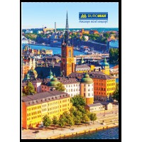 Книга-канц. А4 192арк. кліт. тв. лам. офс. "Міста/Сезони" №BM.2408i/Buromax/(20)