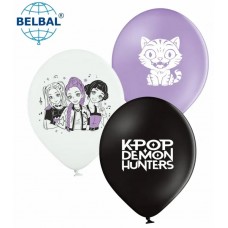 Кулька повітр. латексна 12"/30см "K-POP Demon Hunters" мікс/BelBal/(25)