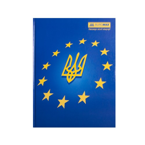 Книга-канц. А4 192арк. кліт. тв. лам. офс. "Ukraine" №BM.2404i/Buromax/(20)