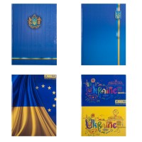 Книга-канц. А4 96арк. кліт. тв. лам. офс. "Ukraine" асорті №BM.2400-38i/Buromax/