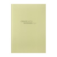 Книга-канц. А4 96арк. кліт. тв. лам. офс. "Morandi Style" оливкова №BM.2400-436i/Buromax/
