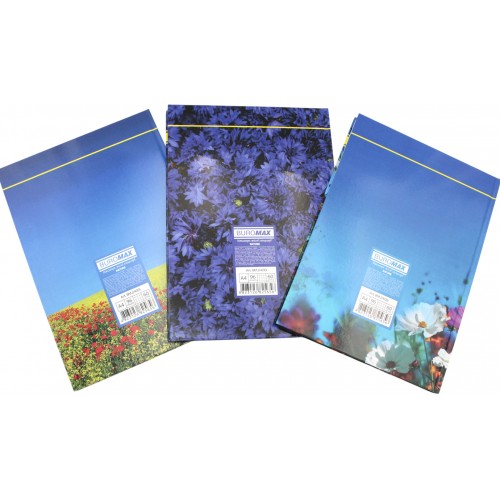 Книга-канц. А4 96арк. кліт. тв. лам. офс. "Nature" асорті №BM.2400i/Buromax/