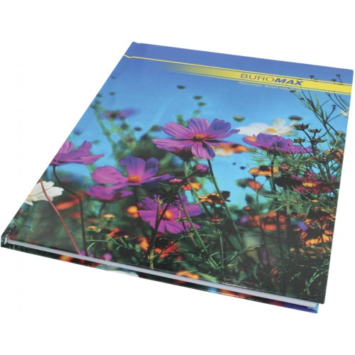 Книга-канц. А4 96арк. кліт. тв. лам. офс. "Nature" асорті №BM.2400i/Buromax/