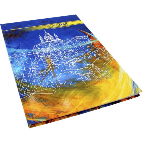 Книга-канц. А4 96арк. лін. тв. лам. офс. "Nature" асорті №BM.2401i/Buromax/