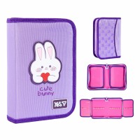 Пенал "Yes" Cute Bunny тв.,одинар.,2клап. №HP-04/533740/Р-26