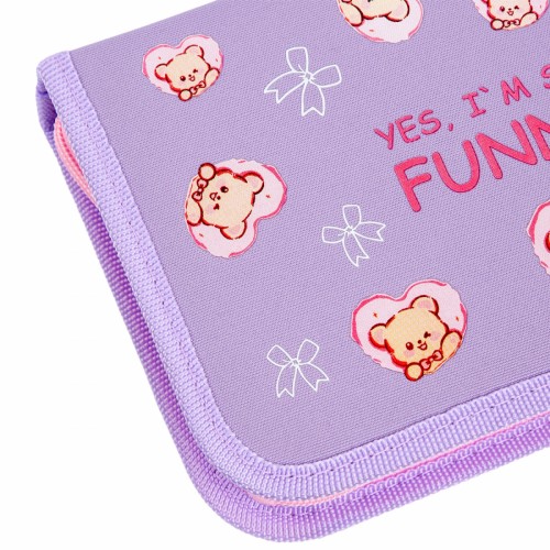 Пенал "Yes" Bear Rules тв.,одинар.,1клап.,б/н №HP-03/533728/Р-26