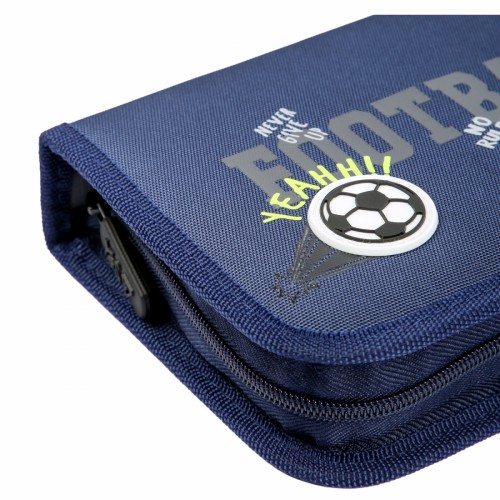 Пенал "Yes" Football тв.,одинар.,1клап.,б/н №HP-03/533869/Р-26