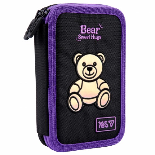 Пенал "Yes" Bear Sweet Hugs твердий, подвійн. №HP-01/533710/Р-26