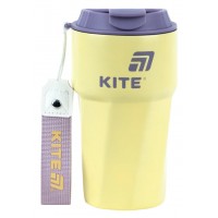 Термочашка метал. 0,45л "Kite" жовта №K26-1220-3