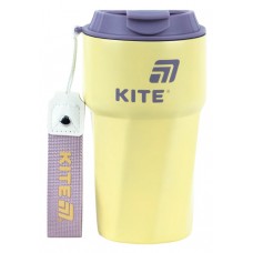 Термочашка метал. 0,45л "Kite" жовта №K26-1220-3