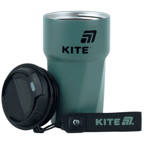 Термочашка метал. 0,45л "Kite" зелена №K26-1220-2