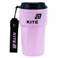 Термочашка метал. 0,45л "Kite" рожева №K26-1220-1