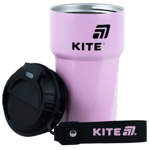 Термочашка метал. 0,45л "Kite" рожева №K26-1220-1