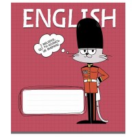 Зошит 48арк. кліт. Школярик Предметка-English №048-3740K