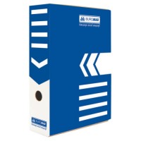 Бокс архівний картон. "Buromax" №3260-02 80мм синій