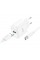 Зарядний пристрій Hoco №C140A швидка зарядка 1USB+Type-C 2A white(10)