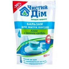 Миючий засіб д/посуду "Чистий дім" 500мл Алоє з іонами срібла