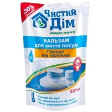 Миючий засіб д/посуду "Чистий дім" 500мл Гірчиця та обліп.