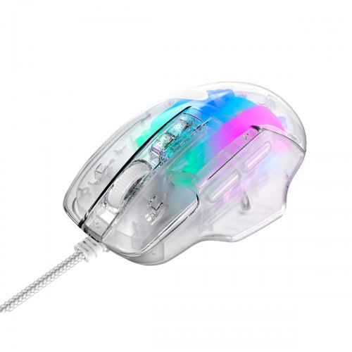 Мишка ігрова Havit HV-MS1011SE USB Transparent White