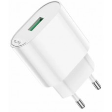 Зарядний пристрій Hoco №C109A швидка зарядка 1USB+Type-C 3.0A white