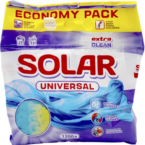 Прал. порошок 1200г універ. "Solar" безфосф.(12)