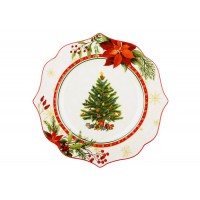 Тарілка порцелян. "Christmas Story" 21х1,3см №149-040/Bonadi/(4)